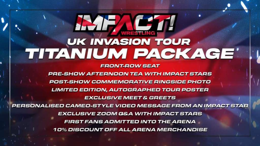 IMPACT Wrestling UK Invasion Tour 2023: Full Roster and Titanium Ticket Package Perks Announced